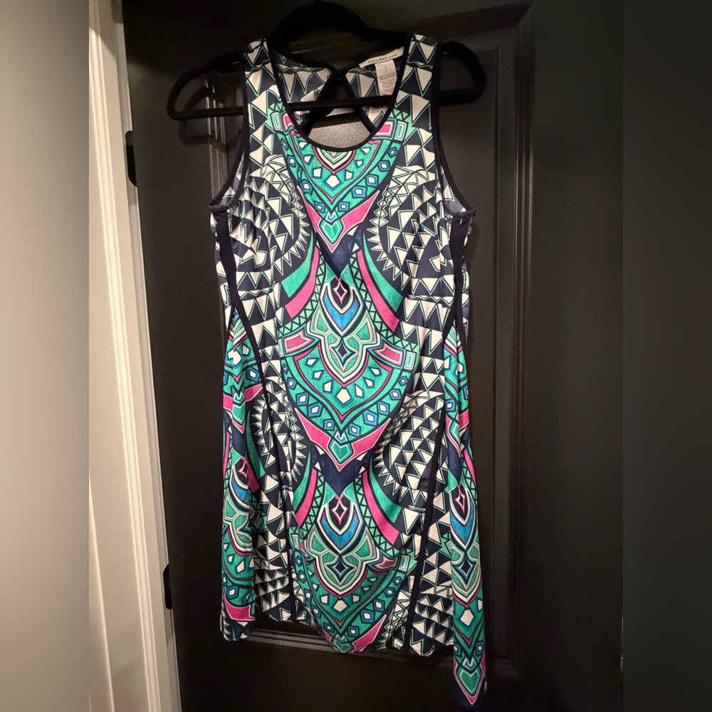 Laundry by Design Multicolor Geometric Mini Dress